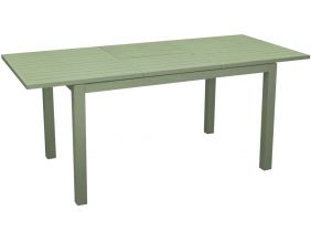 Table de jardin en aluminium 110 à 170 cm Genes (Vert)