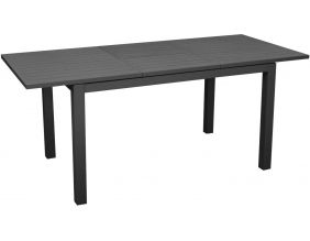 Table de jardin en aluminium 110 à 170 cm Genes (Graphite)