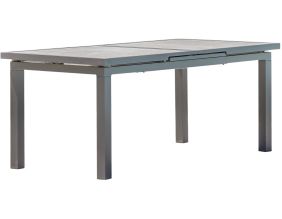 Table de jardin en aluminium et céramique Venise (Table avec allonge)