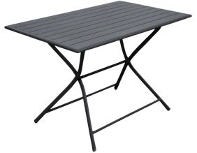 Table de jardin en aluminium 4 personnes Globe (Graphite)