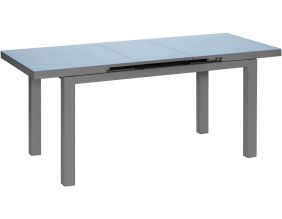 Table de jardin extensible en aluminium anthracite Ibiza (10 à 12 personnes)