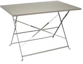 Table de jardin pliante Palerme  110 x 70 cm (Taupe)