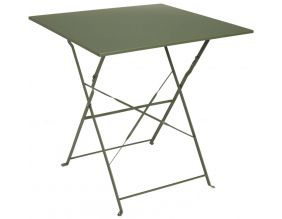 Table de jardin pliante en métal  Palerme (Kaki)