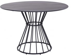 Table de jardin ronde en acier epoxy 110 cm Holland