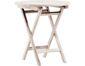 Table de jardin Ø70 cm en teck Kenya