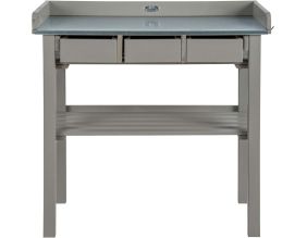 Table de jardinage en pin et zinc (Gris)