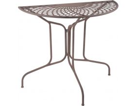 Table de jardin en métal Rosace (Demi-ronde)