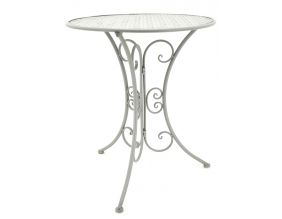 Table en métal gris pliante