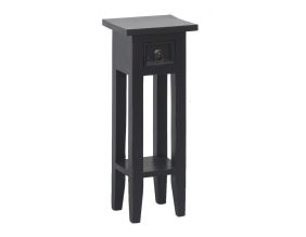 Table de nuit en acajou noir (Noir antique)