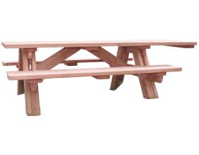 Table de pique-nique normes PMR en bois (En douglas)