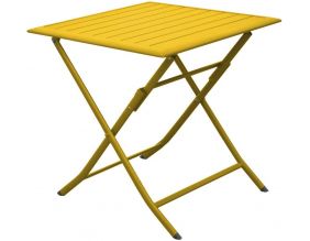 Table pliante en aluminium Lorita 70cm (Tournesol)