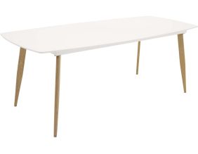 Table de repas en MDF et acier Polar 240 x 100 cm