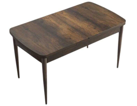 Table de repas en aggloméré avec pieds en métal Han (Marron)