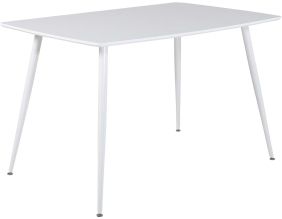 Table de repas carré en MDF et acier Polar 120 x 120 cm