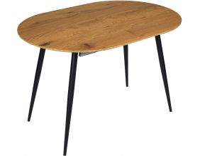 Table repas extensible en métal et bois 4 à 6 personnes