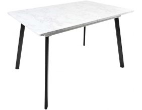 Table repas extensible 4 à 6 personnes (Plateau imitation marbre)