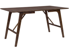 Table de repas en hévéa 120 x 80 cm Kaseidon