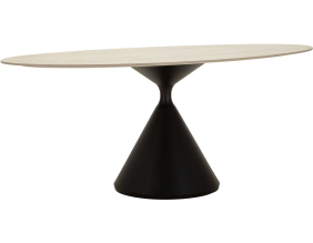 Table repas en métal et MDF Space 180 x 90 x 73 cm