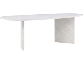Table de repas ovale 100x220 cm Grönvik (Blanc)