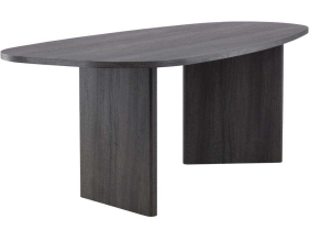 Table de repas ovale 220 x 100 cm Grönvik (Noir)