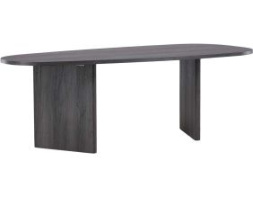Table de repas ovale 100x220 cm Grönvik (Noir)