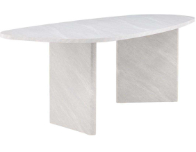 Table de repas ovale 220 x 100 cm Grönvik (Blanc)