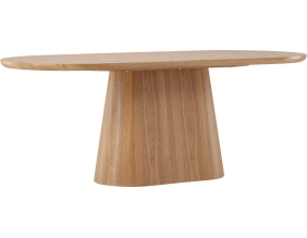 Table de repas ovale 200 x 90 cm Stjärnö (Effet bois)