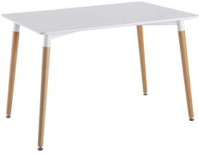 Table repas rectangulaire scandinave 115 x 75 cm