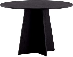 Table de repas ronde ⌀110 cm Bootcut (Noir)