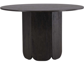 Table de repas ronde ⌀120 cm Tekla (Noir)