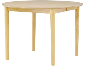 Table de repas ronde  ø110 cm extensible Gilda
