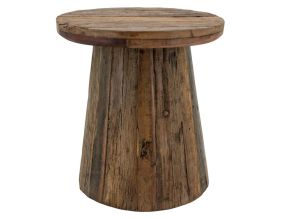 Table basse ronde en bois recyclé REWOOD
