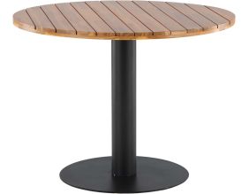 Table ronde de jardin 100 cm en acier et acacia Cot