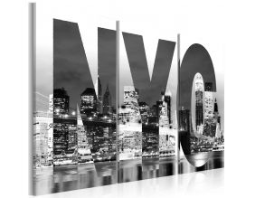 Tableau - New York (noir et blanc) (90x60)