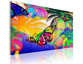 Tableau - Papillons exotiques (120x80)