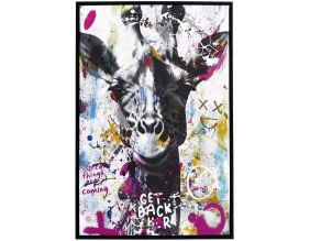 Tableau décoratif Animal coloré 60 x 90 cm (Girafe)