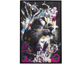 Tableau décoratif Animal coloré 60 x 90 cm (Guépard)