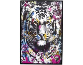 Tableau décoratif Animal coloré 60 x 90 cm (Tigre)