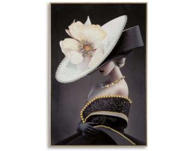 Tableau en toile et métal Wien hat 62 x 4 x 92 cm (Modèle 2)