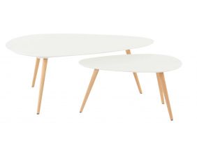 Tables basses gigognes Pixy (Blanc)