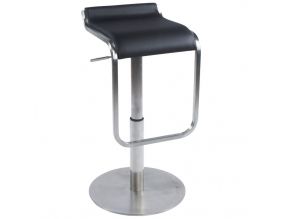 Tabouret design avec repose pieds Modena (Noir)