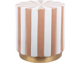 Tabouret en métal Candy Swirl (Marron clair)