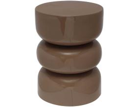 Tabouret en métal émaillé Rey (Mocha)