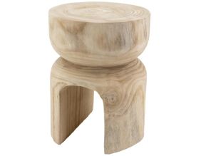 Tabouret en bois paulownia (Molaire Naturel)