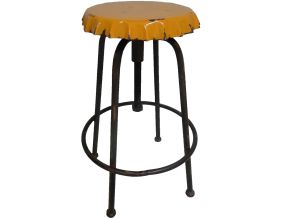 Tabouret vintage Capsule (Jaune)