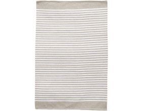 Tapis antidérapant à rayures 40 x 60 cm (Beige)