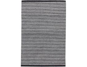 Tapis antidérapant à rayures 40 x 60 cm (Noir)