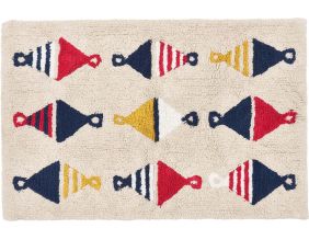 Tapis de bain en coton bouée 91 x 61 cm
