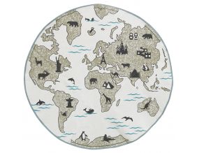 Tapis en coton Mappemonde