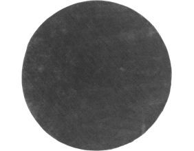 Tapis en coton et polyester effet viscose gris foncé Undra (Diamètre 200 cm)